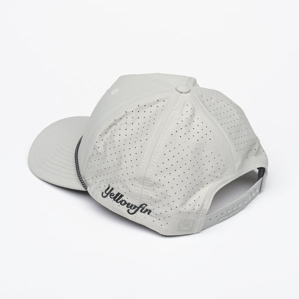 Gray with Black Rope Performance Hat