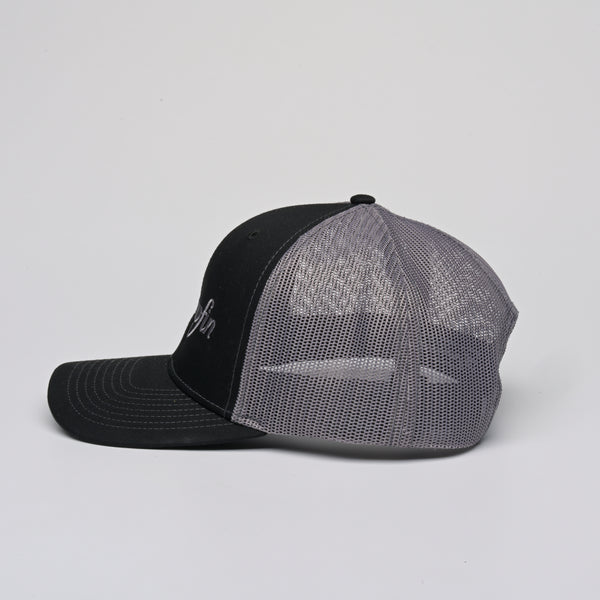 Black & Gray Trucker Hat